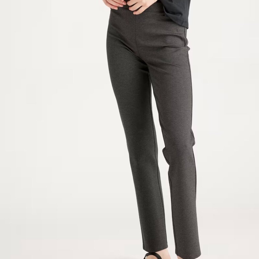 Quince Women's Straight Leg Pants - Dark Gray